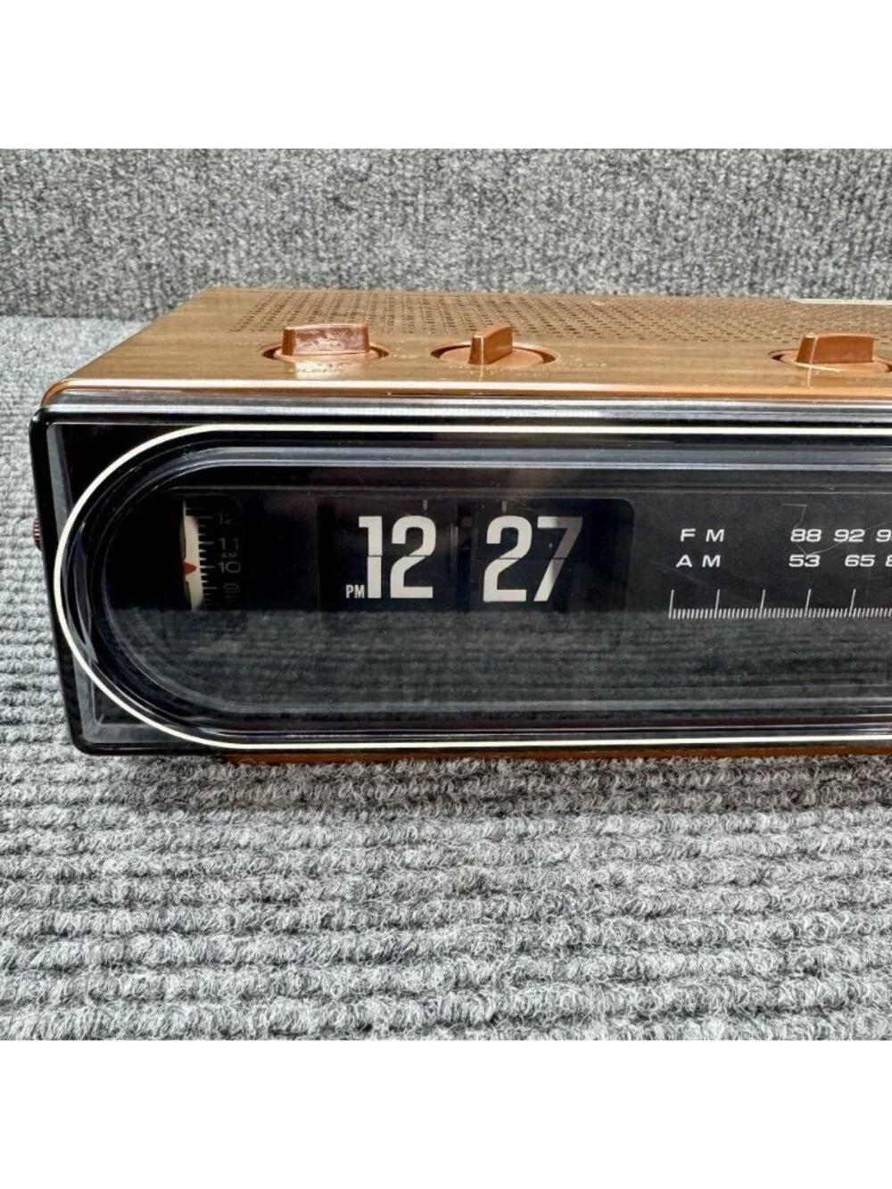 Vintage Panasonic RC-6015 Flip Clock AM FM Radio Back to the Future *Working